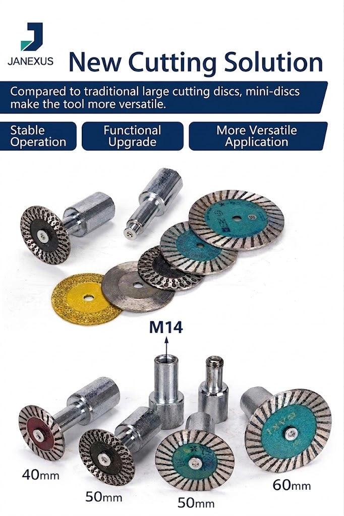 Mini Diamond Cutting Disc & M14 Adapter for Angle Grinder