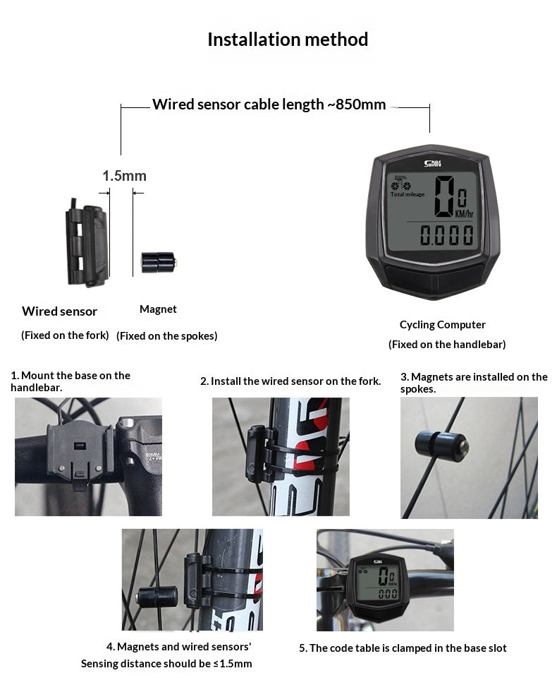 JANEXUS PRIME Wired Bike Computer - view 11