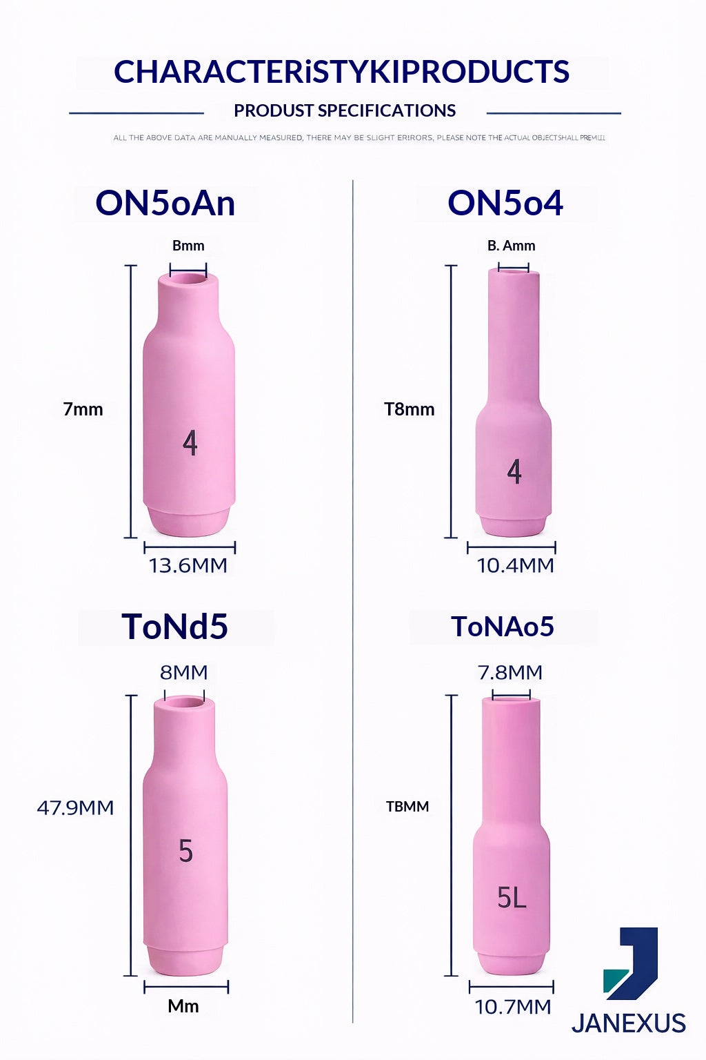 Ceramic Nozzle for TIG Torch, 10-Pack