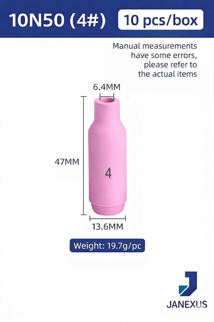 Ceramic Nozzle for TIG Torch, 10-Pack