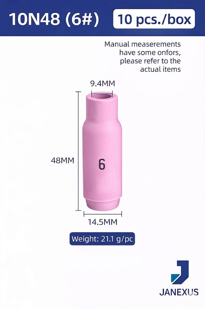 Ceramic Nozzle for TIG Torch, 10-Pack
