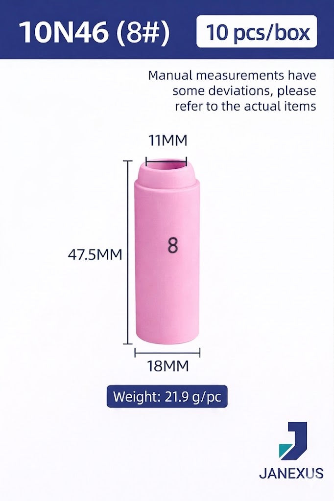 Ceramic Nozzle for TIG Torch, 10-Pack