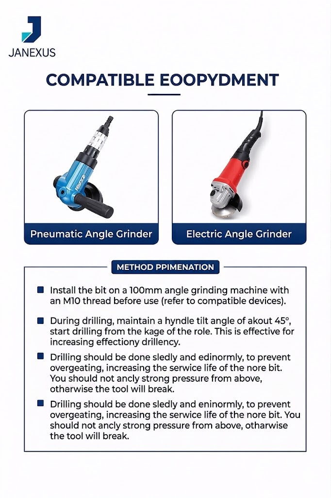 Diamond Core Drill Bit for Porcelain & Granite, M10