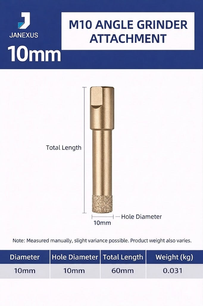 Diamond Core Drill Bit for Porcelain & Granite, M10