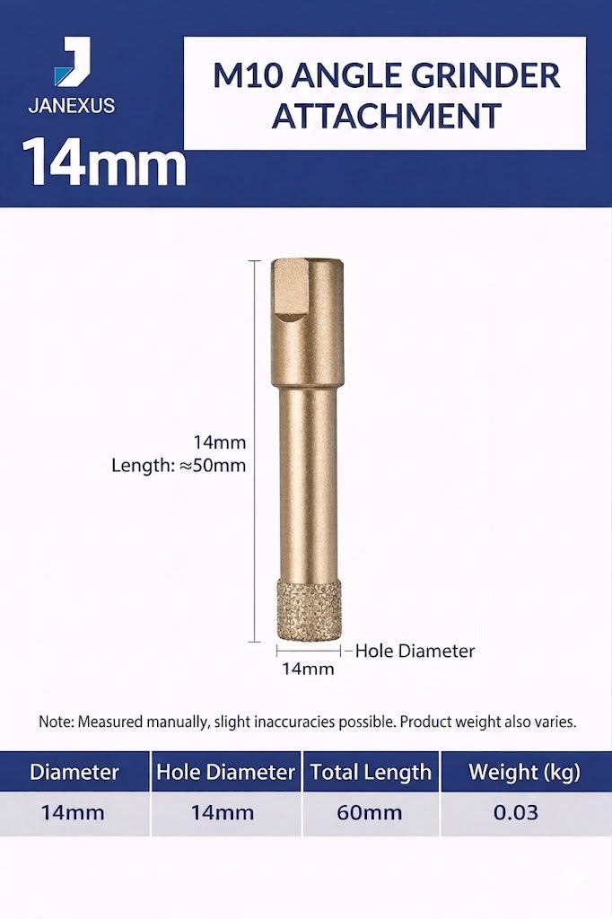 Diamond Core Drill Bit for Porcelain & Granite, M10