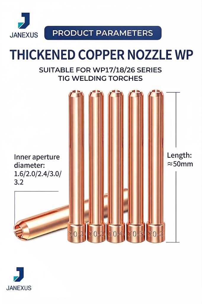 Copper Collet for TIG Torch, 10-Pack
