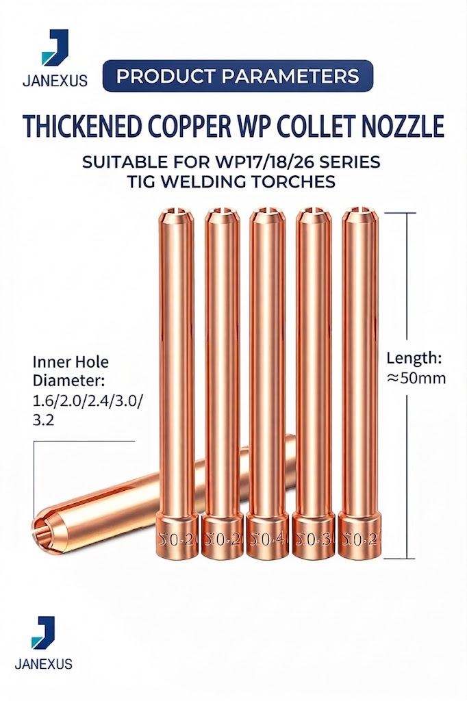 Copper Collet for TIG Torch, 10-Pack