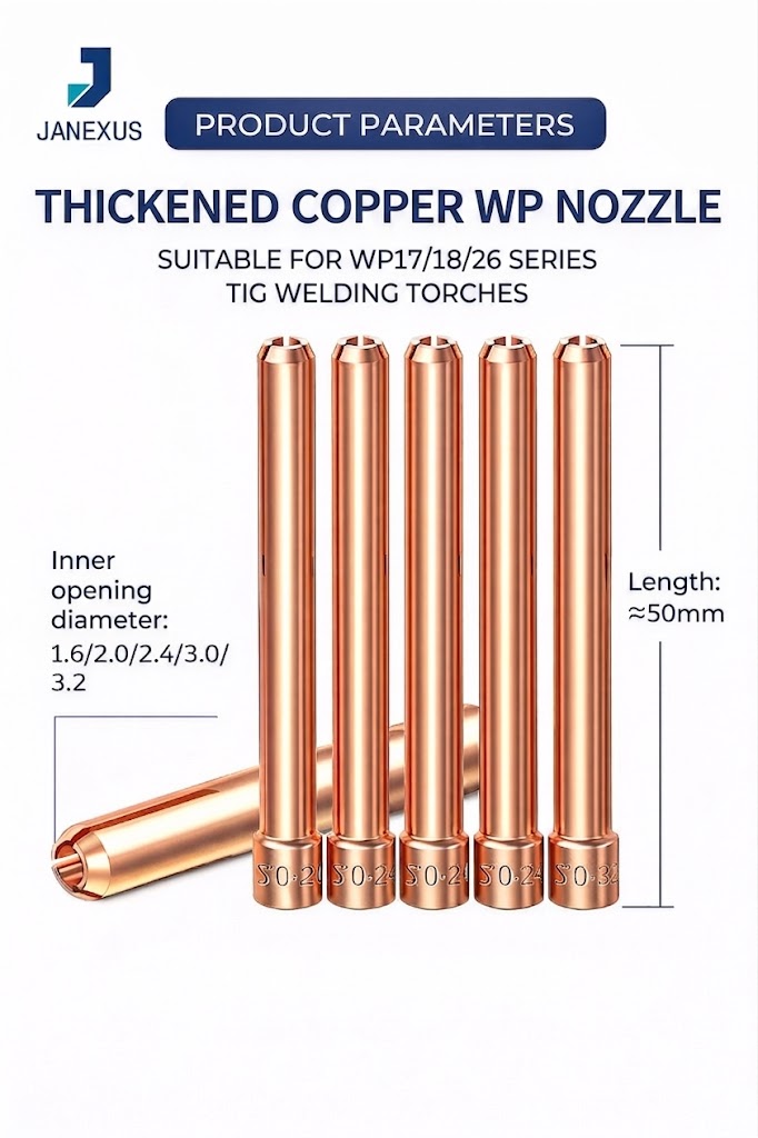 Copper Collet for TIG Torch, 10-Pack