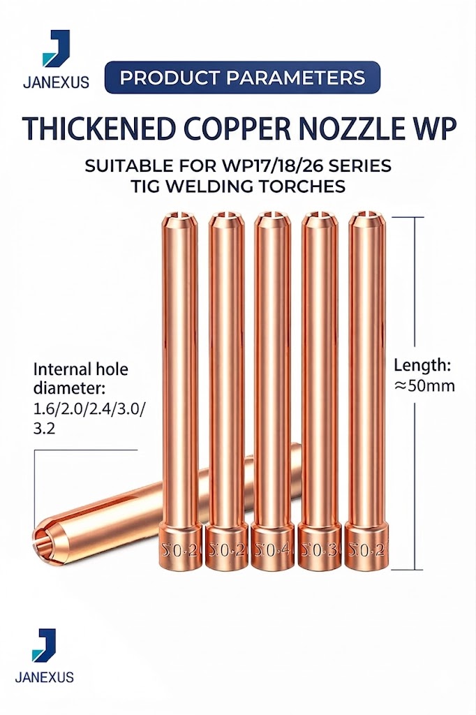Copper Collet for TIG Torch, 10-Pack