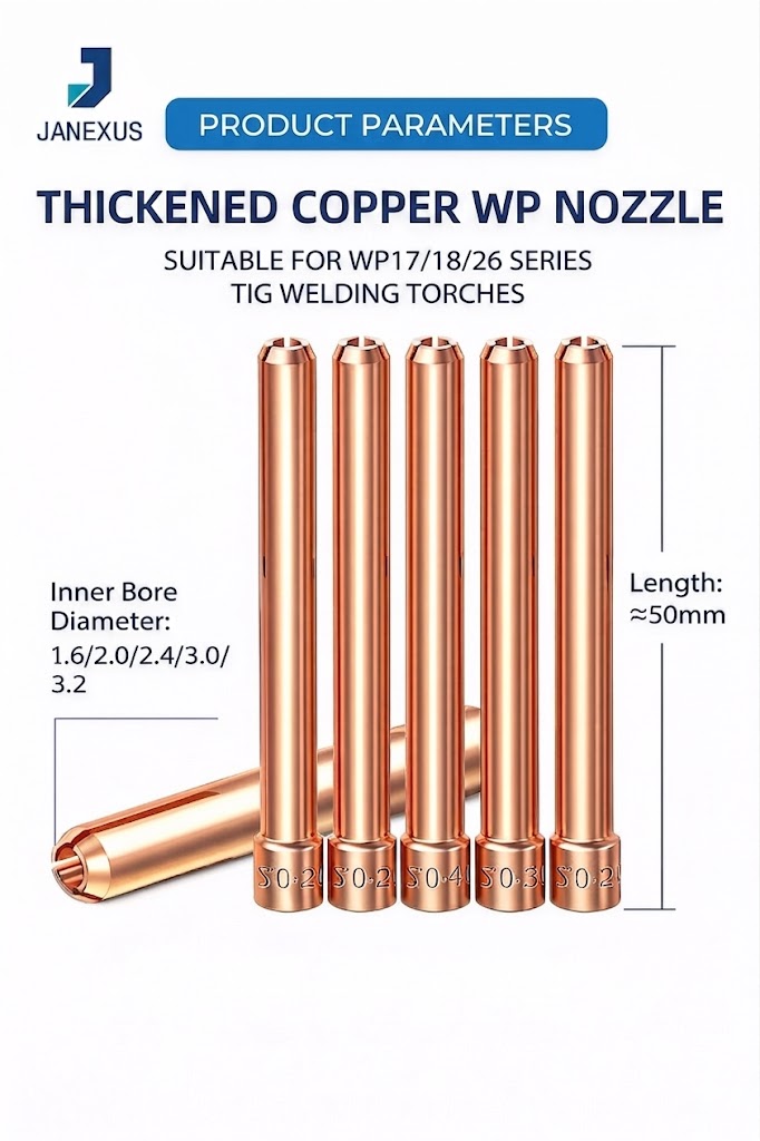 Copper Collet for TIG Torch, 10-Pack